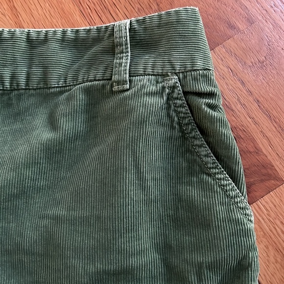 J. Crew Corduroy 4-Pocket Green Skirt, Size 8 - Picture 5 of 8